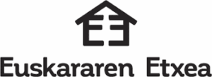 Euskaren Etxea, con un ícono de casa estilizada encima del texto.